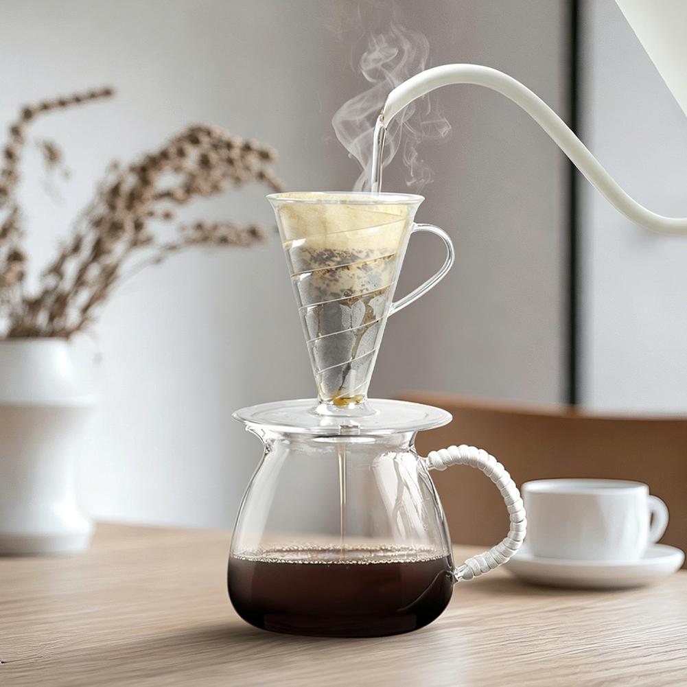 Dosing Funnel Ring - Kaffeefilter Konisch 30 Stück Kaffee-Dripper Handbrüh-Kaffeefilter
