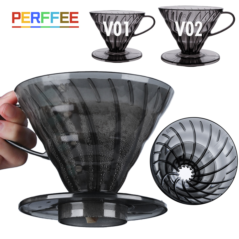 Dosing Funnel Ring - Kaffeefilter, V-förmiger Kunststoff-Kaffeetropfer, zum Übergießen von