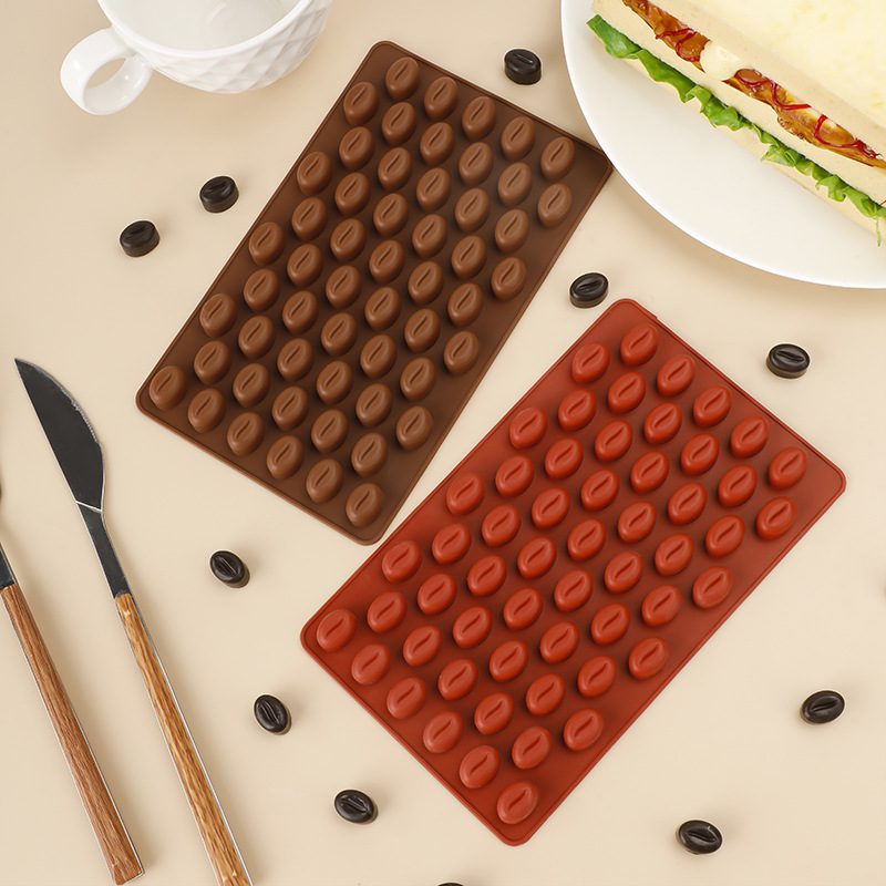 Coffee Jelly Equipment - Neues Produkt 55 Kaffeebohnen-Schokoladenform DIY Backzubehör