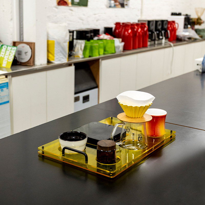 Kaffeetablett aus Acryl, zum A – Coffee Equipment Tray Bewertung und Preis
